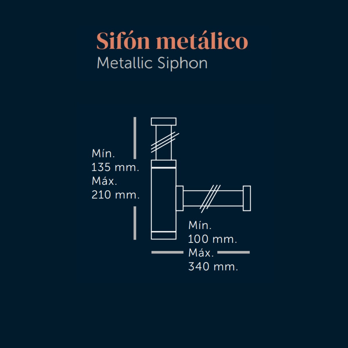 Siphon chromé