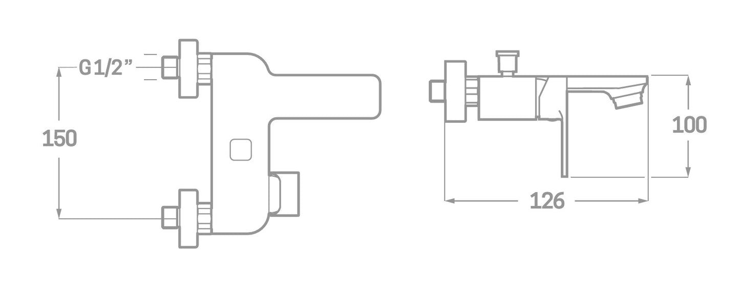 Mitigeur de salle de bain design Skara