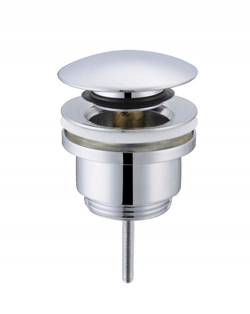 Válvula de desagüe para lavabo clic-clac tapón Ø63,5mm Cromo