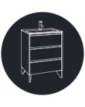 Muebles de baño al suelo con patas de máximo almacenamiento | %shop-name%
