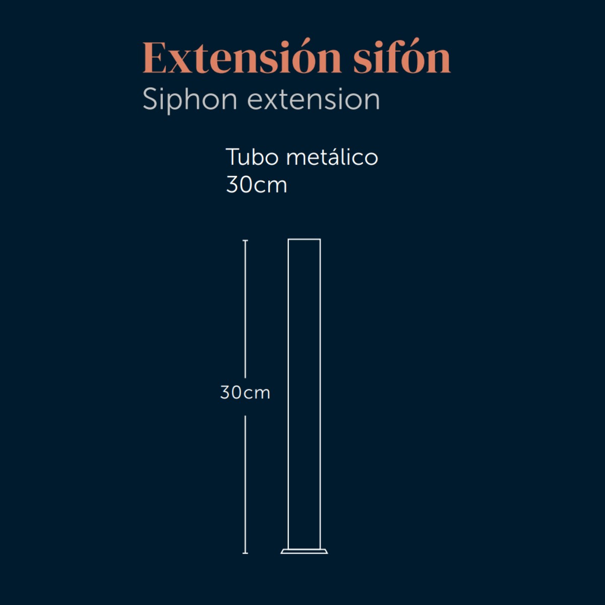 Extension de siphon noire