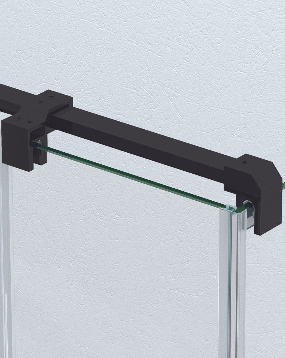 Side-to-Side Safety Arm for Shower Enclosures | Matte Black - 