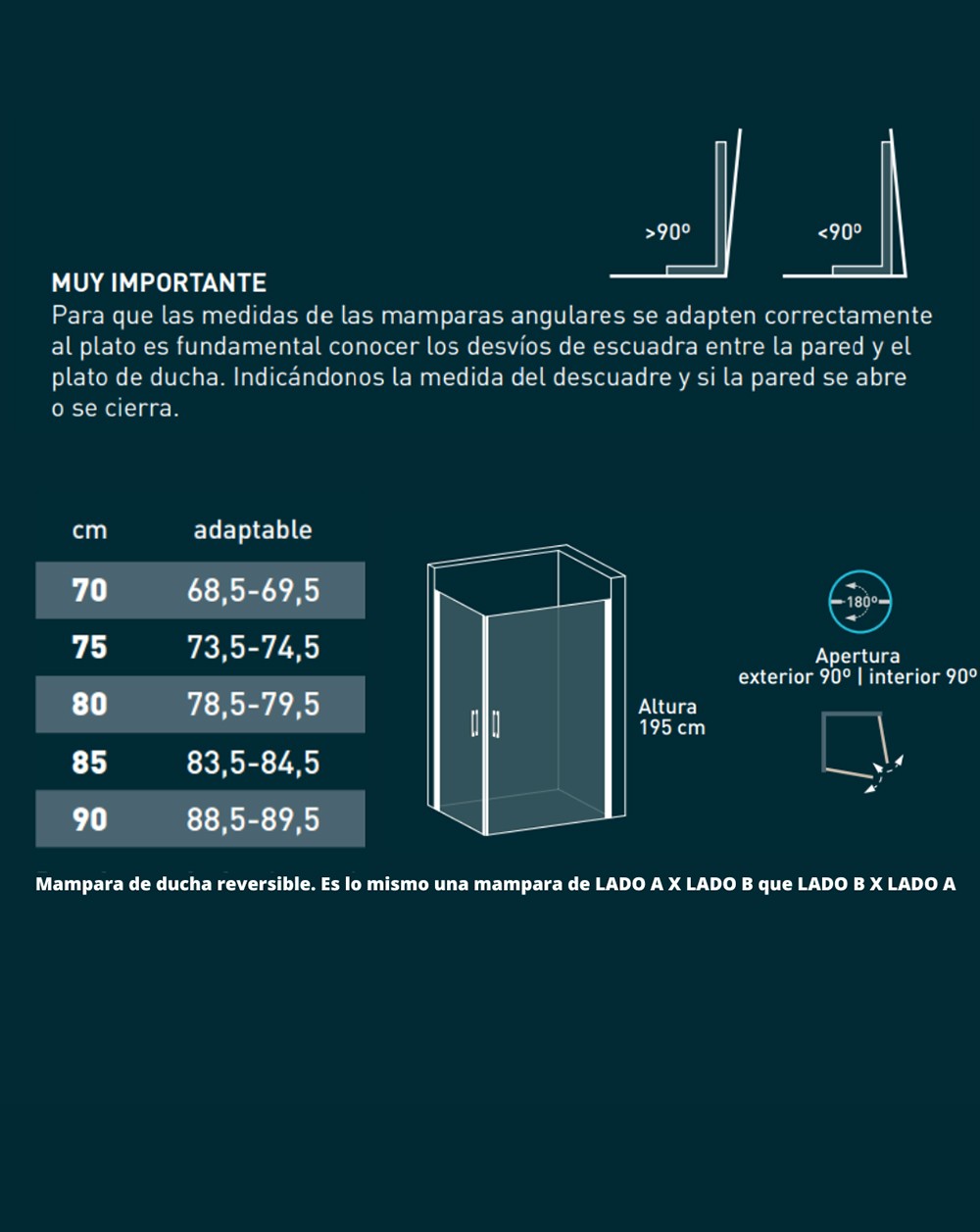 javea-mampara-de-ducha-rectangular-con-2-puertas-abatibles-vidrio-6mm-con-antical-altura-195cm-acabado-frente-ducha-transparente-color-perfilería-mamparas-negro-mate-tamaño-puerta-abatible-frontal-javea-2+2--90-cm-(adaptable-88-89,5cm)-tamaño-puerta-abatible-javea-2+2-90-cm-(adaptable-88,5-89,5cm)
