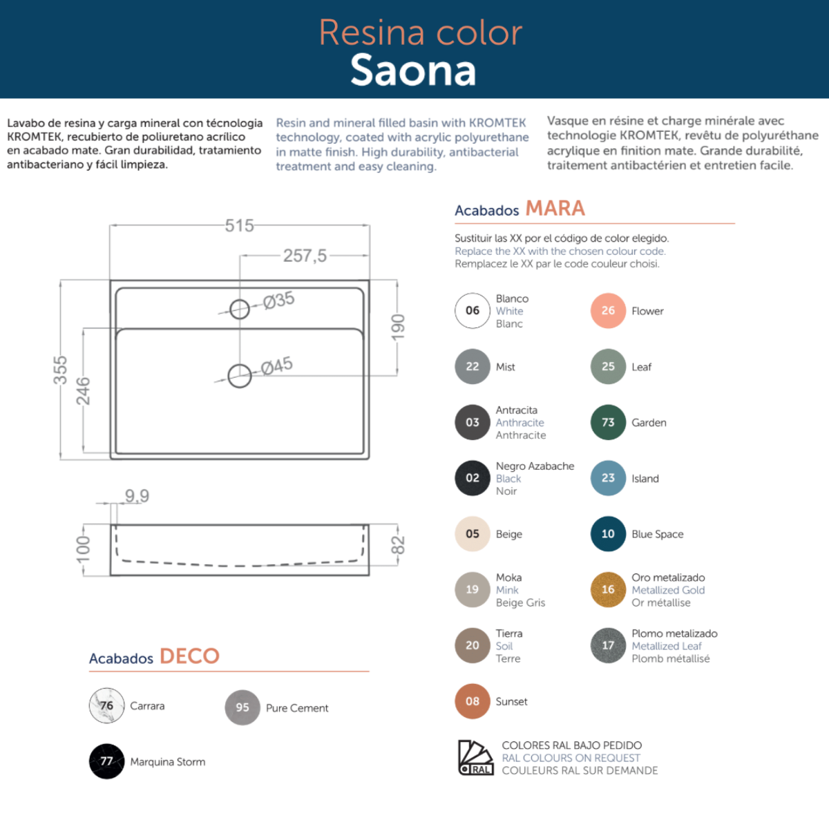 Lavatório de apoio de cerâmica branca fosca Otto | Pia de banheiro de bancada oval | 40cm de diâmetro 