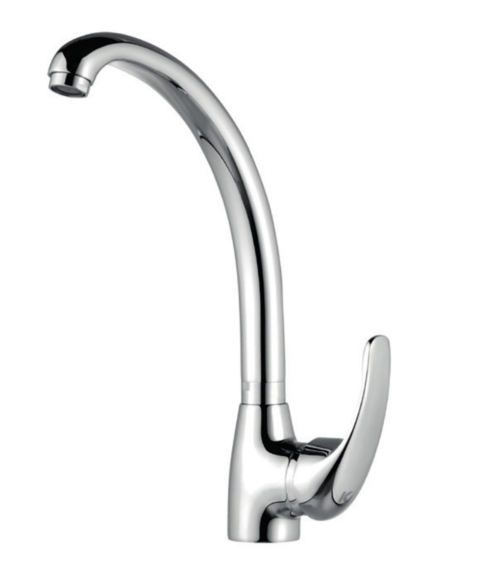 Enkel vertical sink mixer with tube spout - 