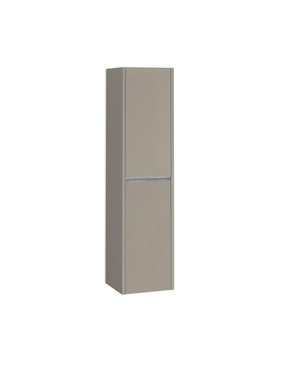 Poker Suspended Bathroom Column 1 Door | Hanging Bathroom Tall Cabinet COLOR 140cm High x 34.9cm Wide x 32cm Deep | Moka  - 