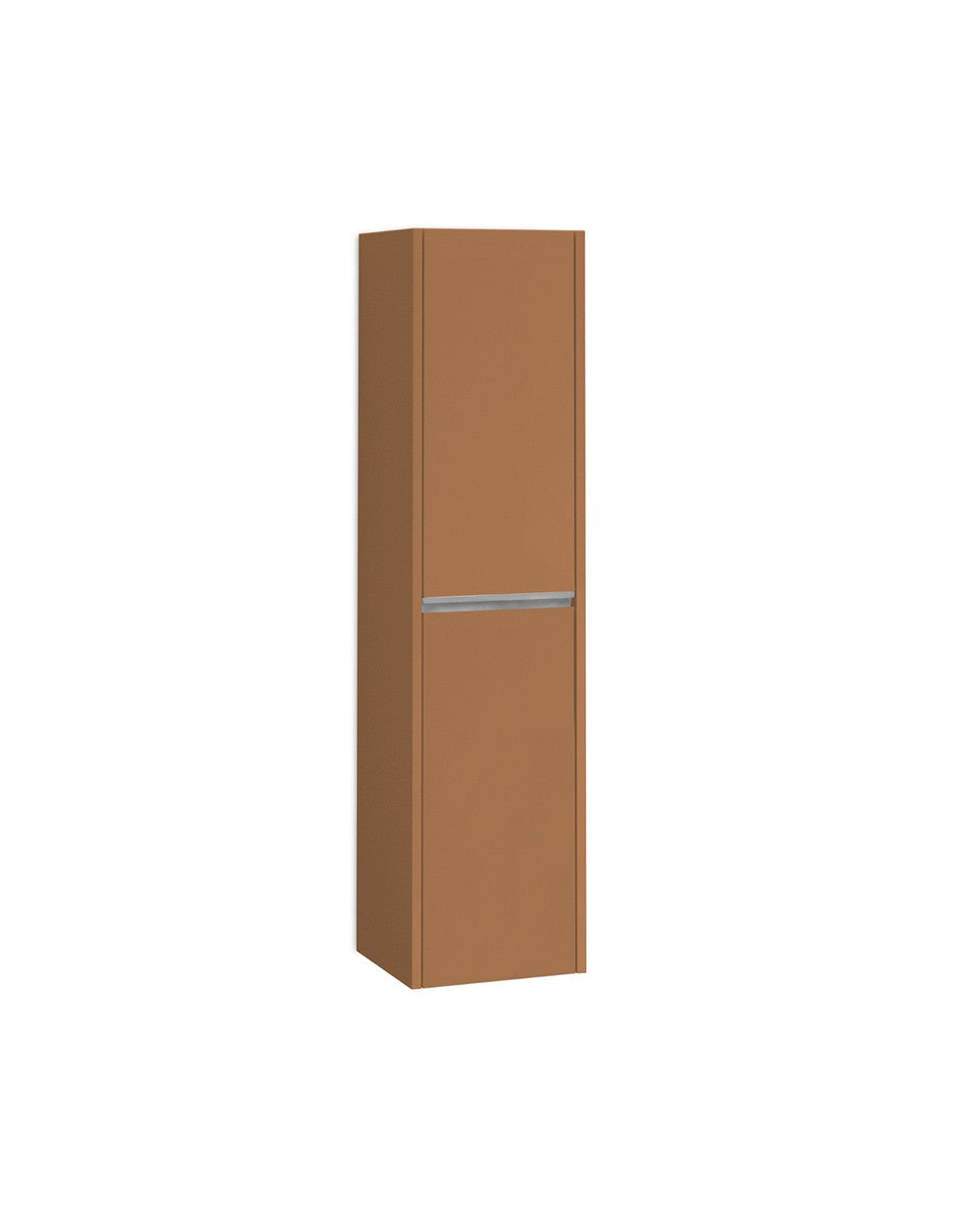 Poker Suspended Bathroom Column 1 Door | Hanging Bathroom Tall Cabinet COLOR 140cm High x 34.9cm Wide x 32cm Deep | Sunset Matte  - 