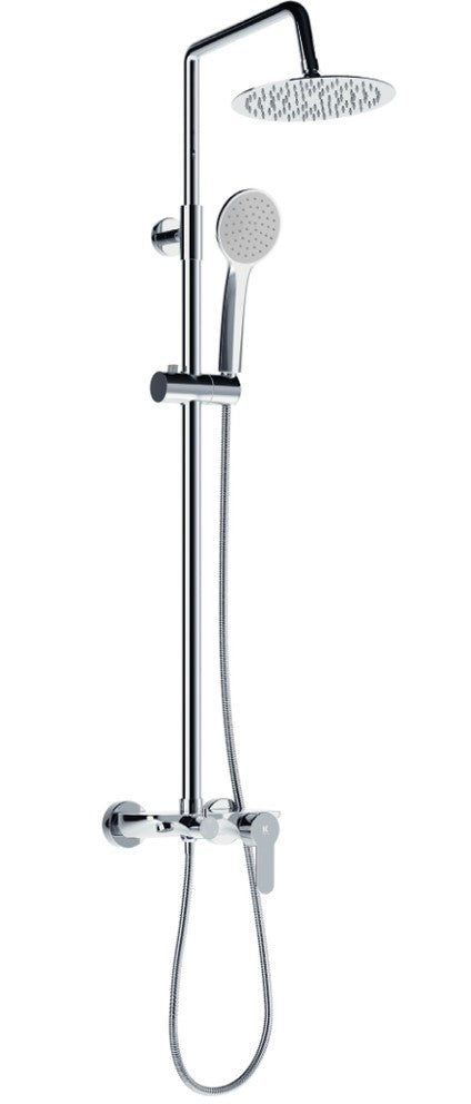 Column with Omnia single-lever tap for bathtub