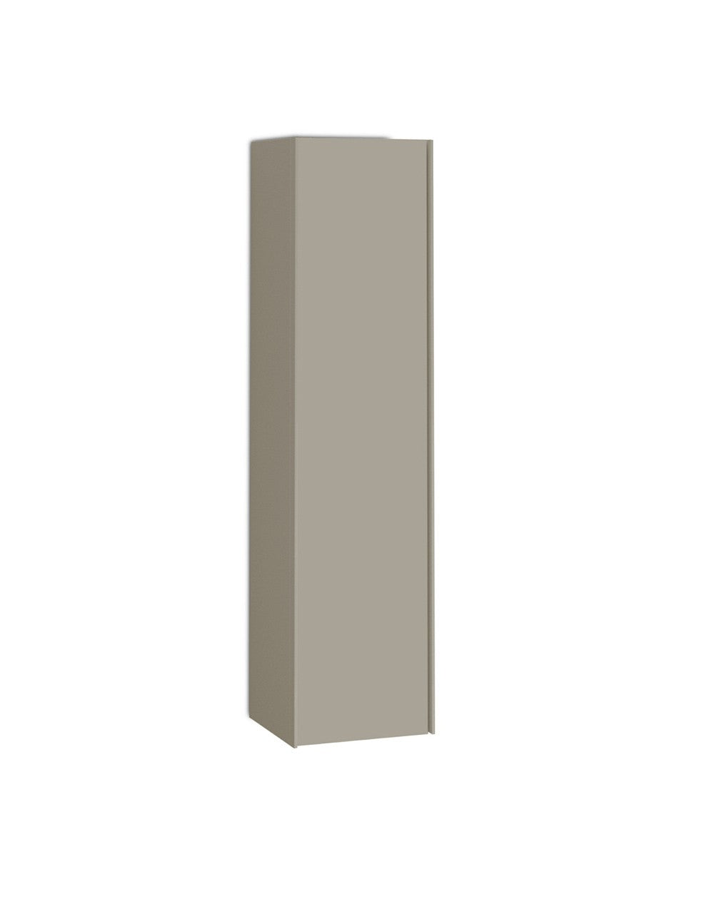 Oslo Suspended Bathroom Column 1 Door | Tall Bathroom Cabinet Hanging 140x34.9x32cm | Matte Mocha  - 