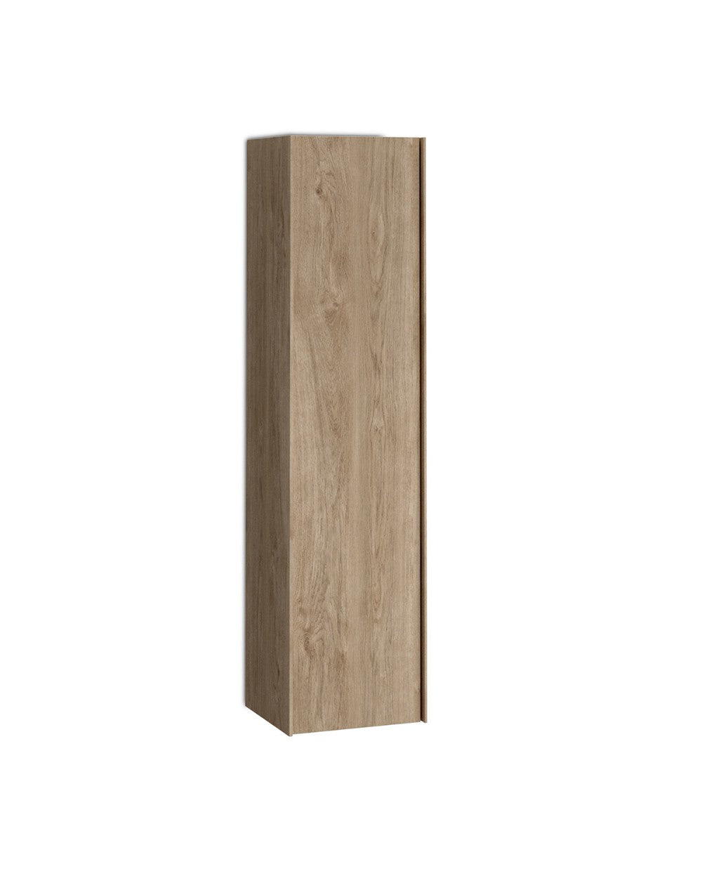 Coluna de banheiro suspensa Oslo 1 porta | Armário de banheiro alto suspenso 140x34,9x32cm | carvalho natural  - 