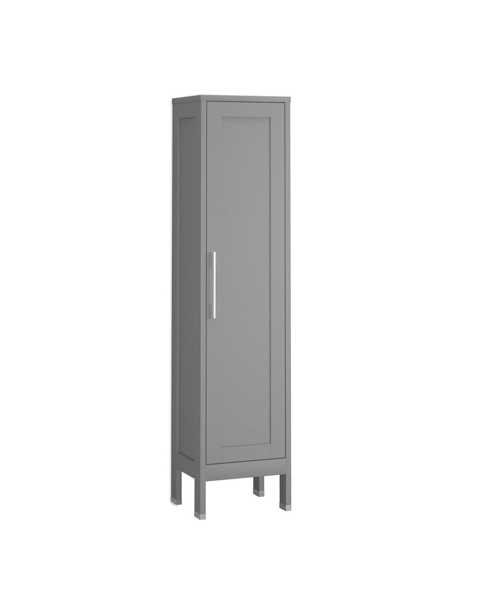 Tuscany Floor Standing Bathroom Column 1 Door | Tall Bathroom Cabinet with Legs 160x35.7x32.5cm | Mist  - 