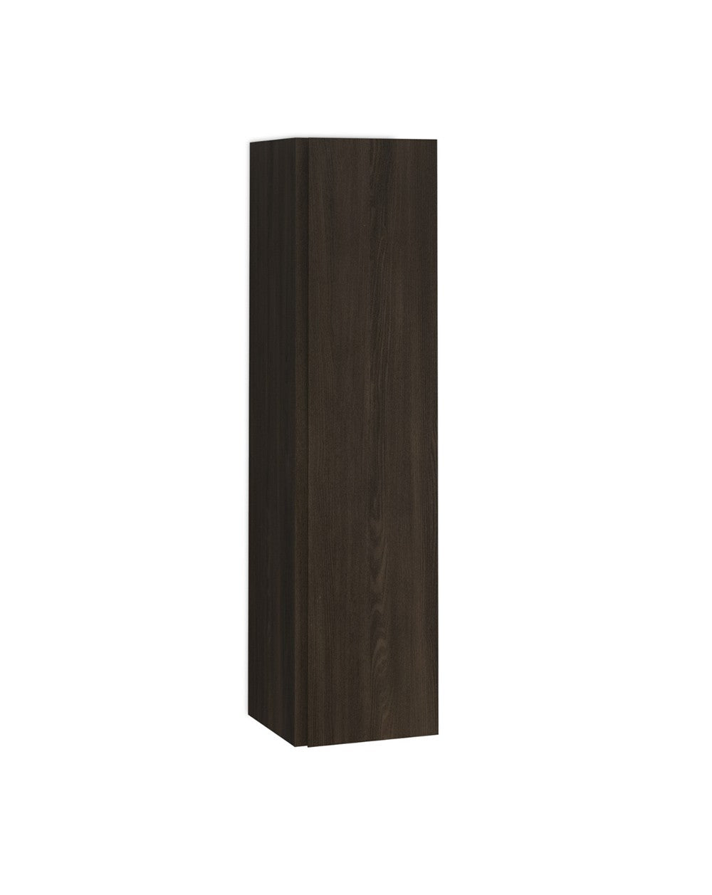 Cairo Suspended Bathroom Column 1 Door | High Bathroom Cabinet Hanging 140x34.9x32.2cm | Wengue nature  - 