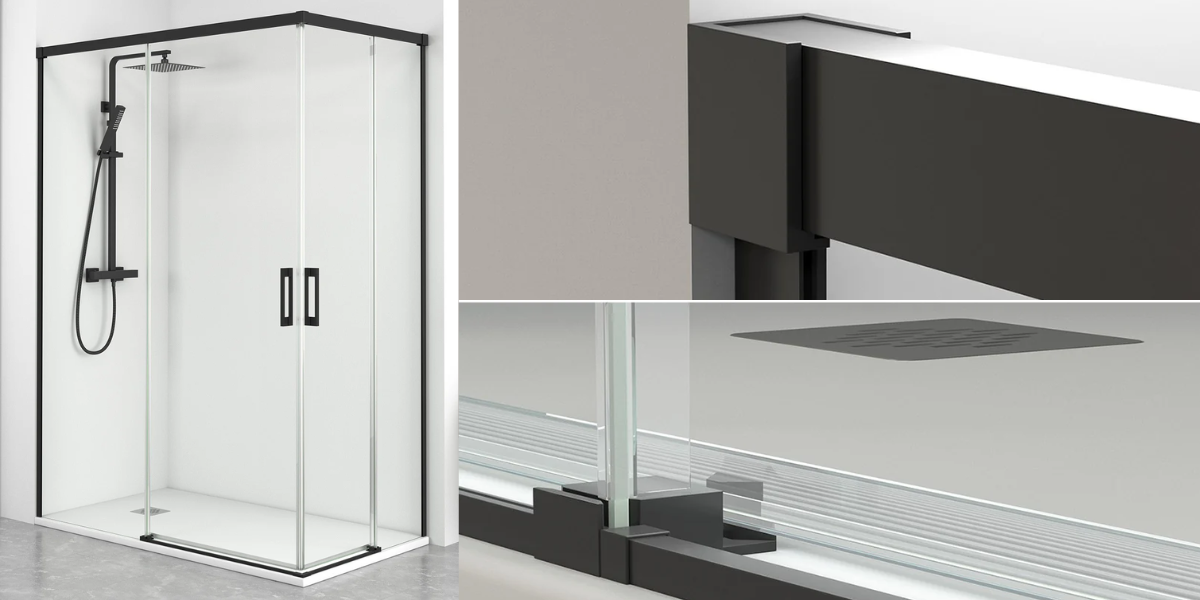 Parois de douche rectangulaires