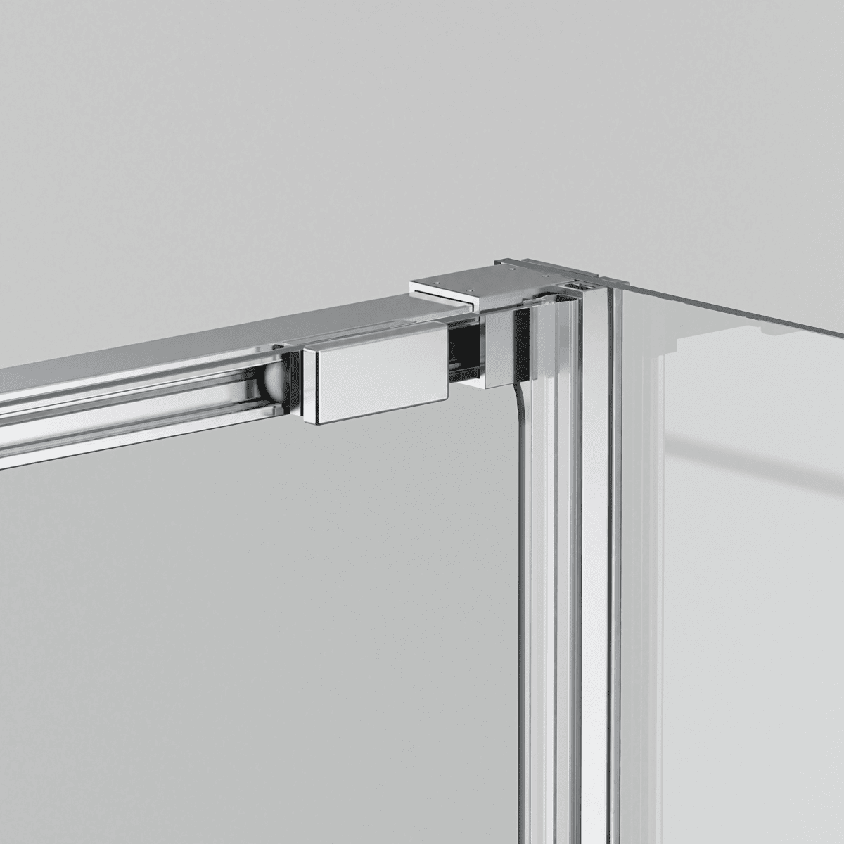 Vallance : paroi de douche rectangulaire coulissante à accès frontal | Verre trempé 6 mm anti-calcaire transparent | Profilé chromé brillant