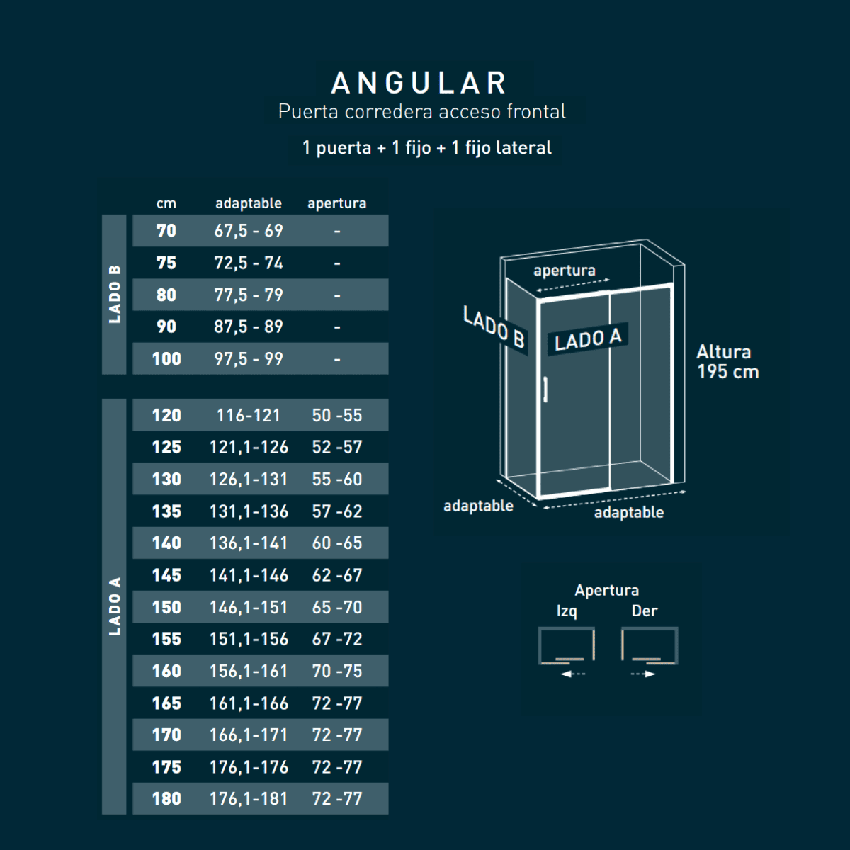 Vallance : paroi de douche rectangulaire coulissante à accès frontal | Verre trempé 6 mm anti-calcaire transparent | Profilé chromé brillant