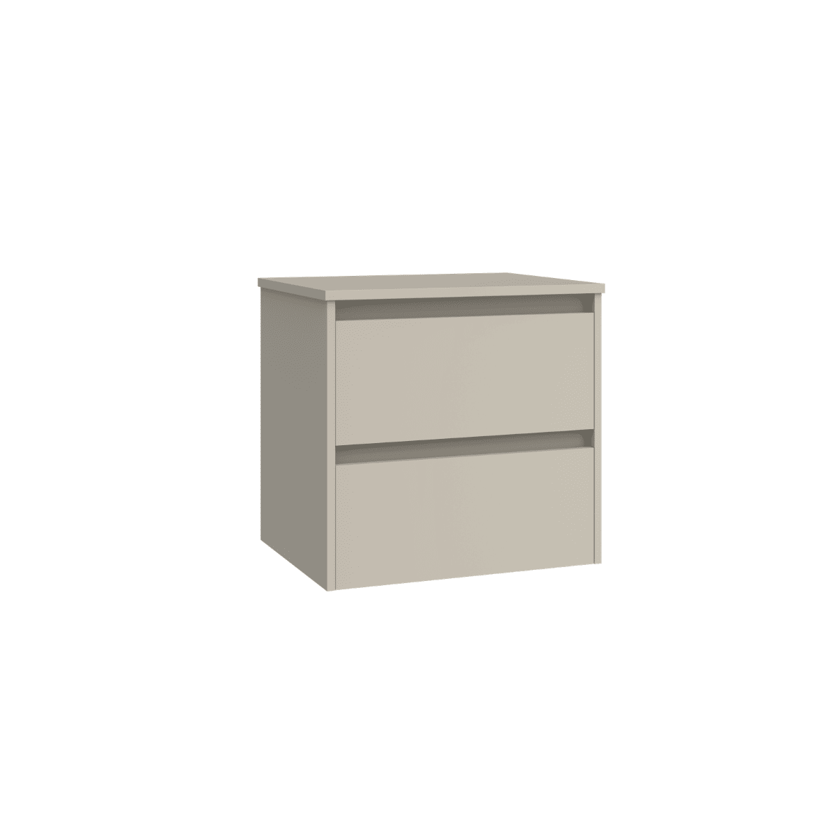 Mueble de Baño Suspendido con Lavabo Sobreponer Cerámico modelo Veloz| Mueble Volado 2 Cajones | Moka