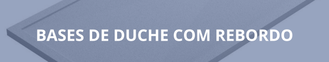 Bases de duche com rebordo