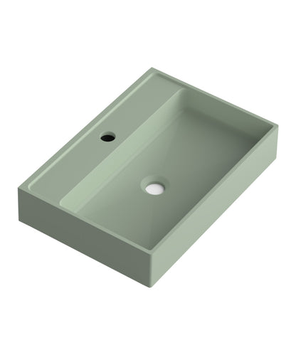 Lavatório de apoio de cerâmica branca fosca Otto | Pia de banheiro de bancada oval | 40cm de diâmetro 