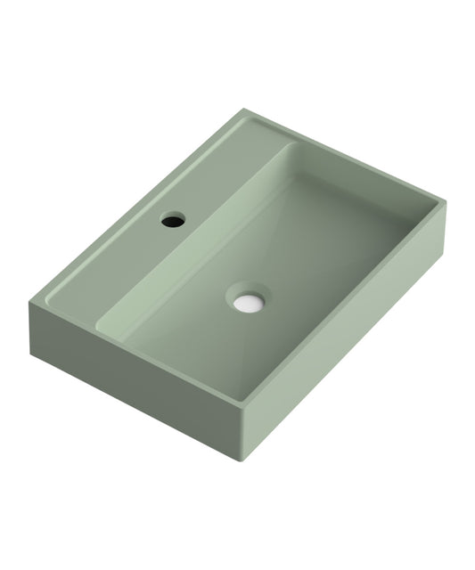 Lavatório de apoio de cerâmica branca fosca Otto | Pia de banheiro de bancada oval | 40cm de diâmetro 